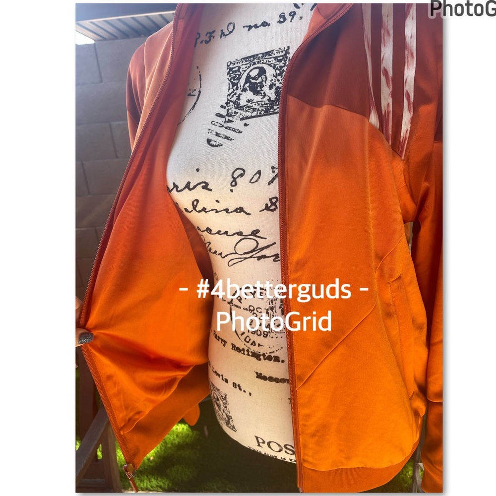 New Adidas Danielle Cathari Collab Track Jacket Firebird Burnt Orange XS Rare - Picture 9 of 16